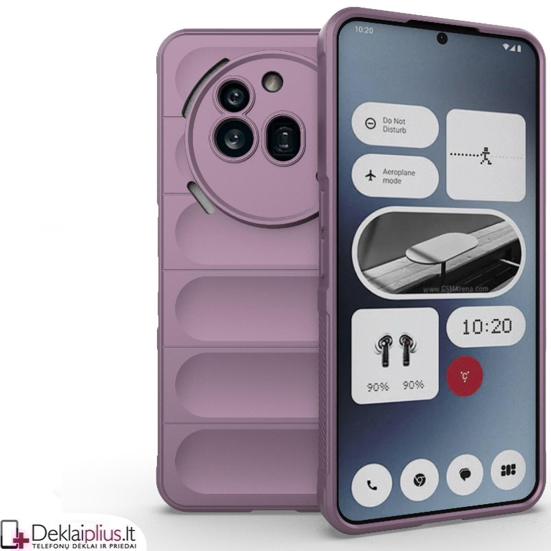 Magic Shield guminis dėklas su kameros apsauga - violetinis (Nothing Phone 3A Pro) Magic Shield guminis dėklas su kameros apsauga - violetinis (Nothing Phone 3A Pro)